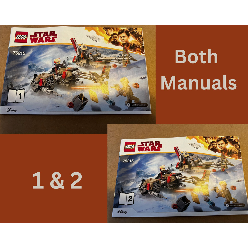 LEGO 75215 Star Wars Instruction Manual ONLY Cloud-Rider Swoop Bikes Books 1 & 2